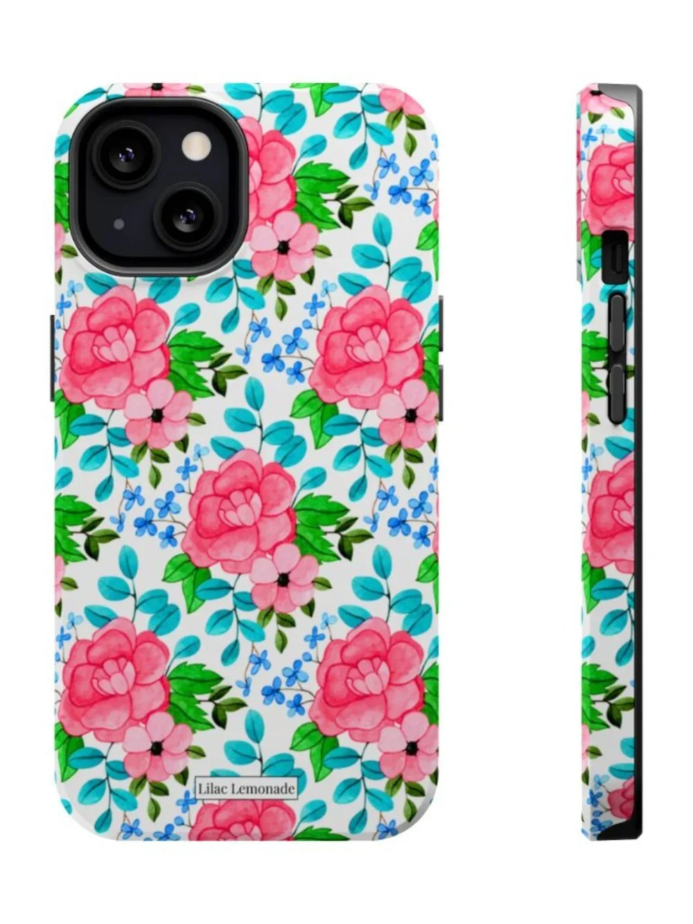 PETAL POP-Pink Floral Protective Phone Case